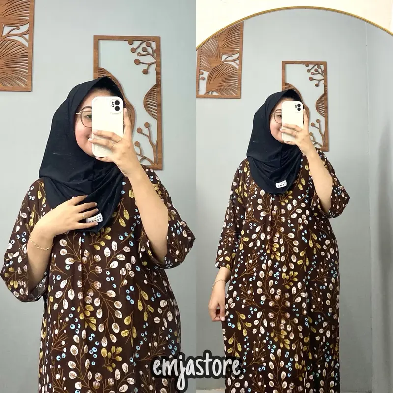 DASTER/GAMIS RAYON MOTIF KEKINIAN/BUSUI FRIENDLY/LD 120 LENGAN 3/4 7