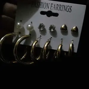 Set Anting 6pcs Gaya Korea - Anting Kotak Geometris dengan Mutiara Imitasi, Desain Retro dan Elegan, Cocok untuk Gaya Klasik atau Modern