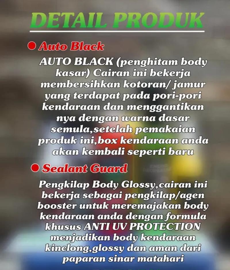 Product Introduction of Paket Lengkap Perawatan Kendaraan Bubble Gum Paket Cuci Perawatan Kendaraan Motor Dan Mobil 28