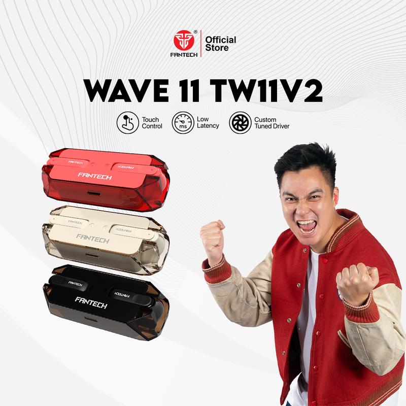 [Exclusive Baim Wong] Fantech Life True Wireless Earphone TWS Wave TW11 ...