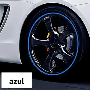 Tira de protección para llantas de auto de 8 metros, Anillo protector de goma para llantas, Accesorios universales para auto, Protección contra rasguños y colisiones, Adorno decorativo para vehículo