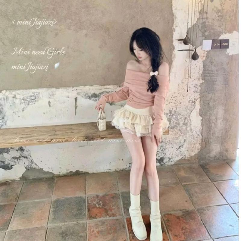 Set Váy 2 Tầng Baby 2  Món Đính Nơ Chun Eo mix Chân Váy Umi 2 Tầng Viền Ren 3