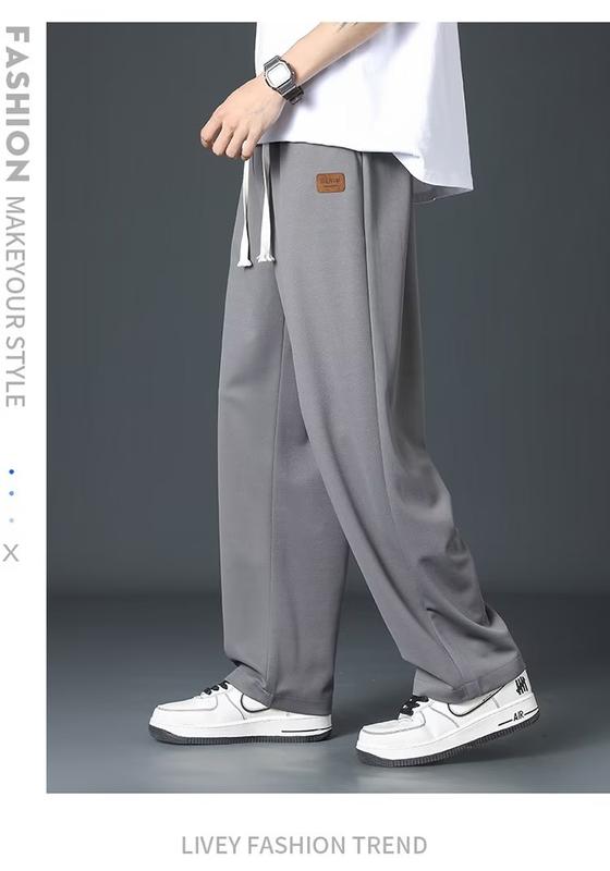 Product Introduction of Pants Men's Summer Fashion Brand Loose Straight Pants Wide Leg Pants Men's Japanese Retro Sports Casual Men's Pants 17