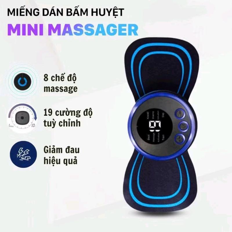 Máy Massage Mini Đa Năng - Miếng Dán Mát-Xa Thư Giãn 8 Kiểu mát-xa - BH 6 Tháng mat x máy massage body
