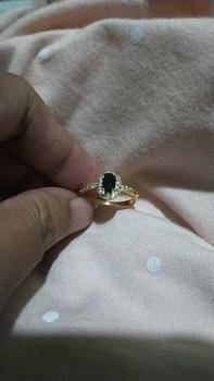 Product Review of Cincin Wanita Model Mata Oval Warna Biru Hijau Elegan Aksesoris Perhiasan Rings Elegan Dewasa Hadiah from L**1 0