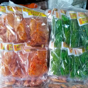 KERIPIK KACA PEDAS DUN JERUK isi 12pcs{gemilang sari} kemasan 1000