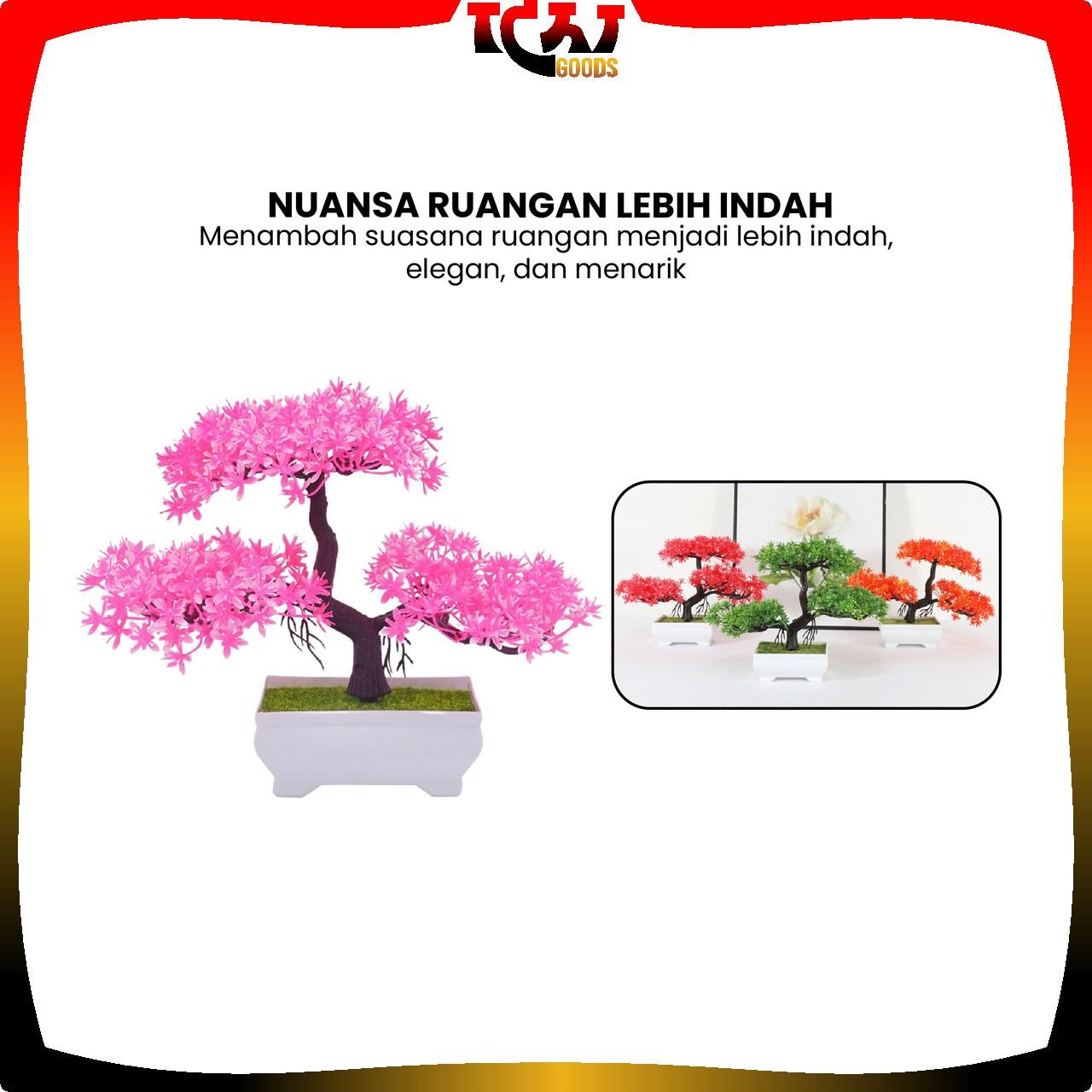 [COD] IG C28 Ornamen Pot Bonsai Tanaman Bunga Pajangan Dekorasi Rumah Tanaman Hias Plastik Murah Import