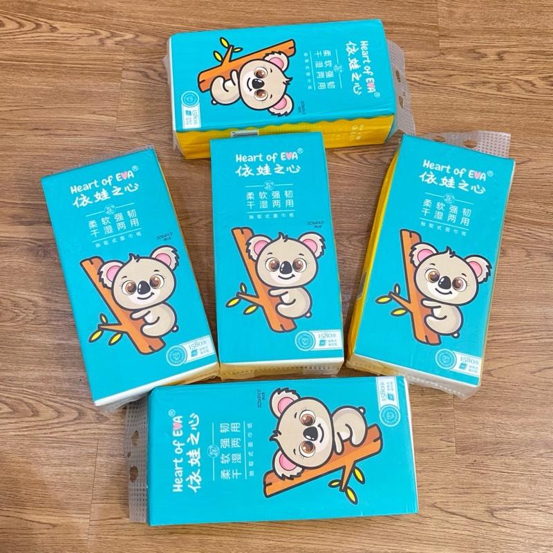 [ mua 10 tặng 3] Giấy rút 1580tờ  Gấu Koala 0