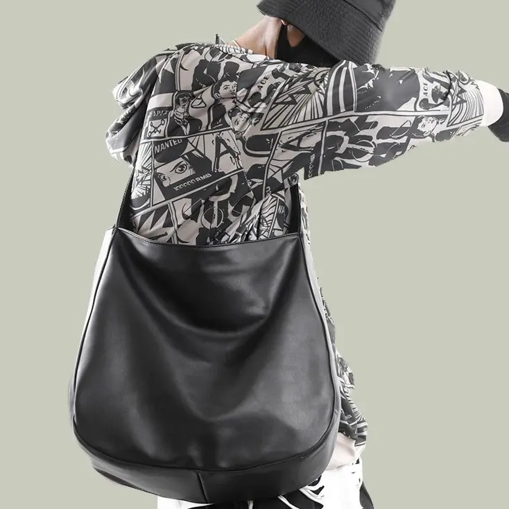 LEATHER CONCEPT Tas Selempang Kulit Pria Tas Kulit Pria Tote Bag Kulit CELCIUS Hitam 4