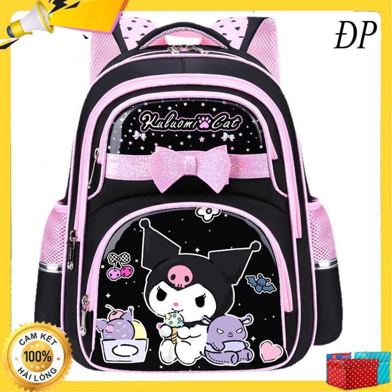 LOẠI XỊN Balo đi học cho bé gái cấp 1 cấp 2 từ lớp 1- lớp 9 in hình Kuromi Meloly ... - Ba lô nhiều ngăn thoải mái cho bé để sách vở và đồ dùng học tập - Cặp sách tiểu học trung học