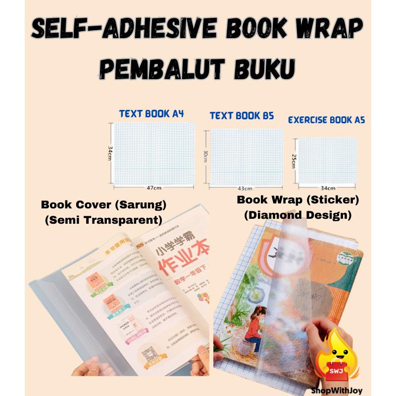 【ShopWithJoy】 Note Self Adhesive Book Cover Wrapping Exercis - TikTok ...