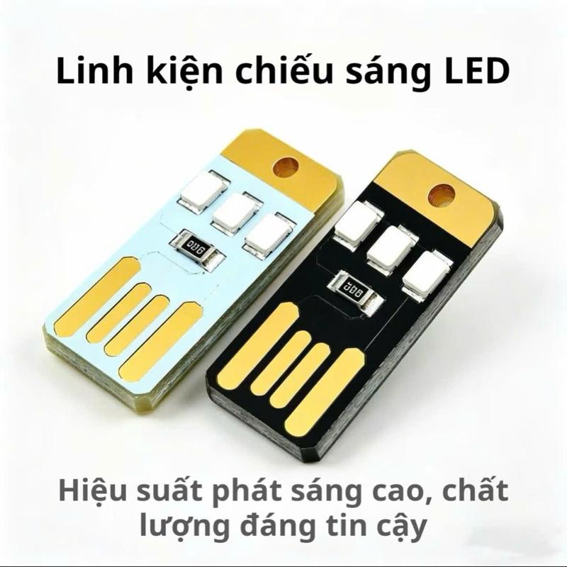 Đèn USB, Đèn cắm trại mini dã ngoại ngoài trời đèn pin siêu sáng sạc USB móc…