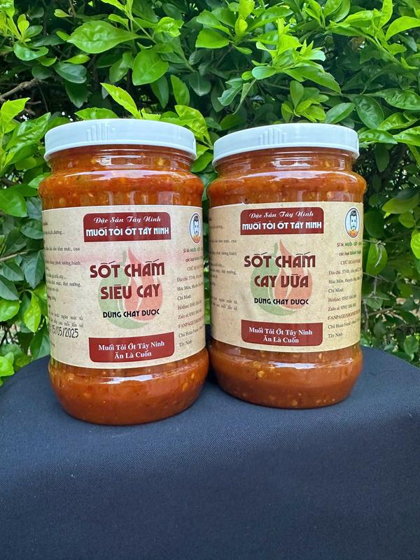 Sốt Chấm Tỏi Ớt Tây Ninh Muối Siêu Cay-Cay Vừa Chua Cay Mặn Ngọt 500g Dùng Chấm Hải Sản & Bánh Tráng Phơi Sương~ hũ 500g.#muối chú hải #muối thắng thành#muoi cay te dai