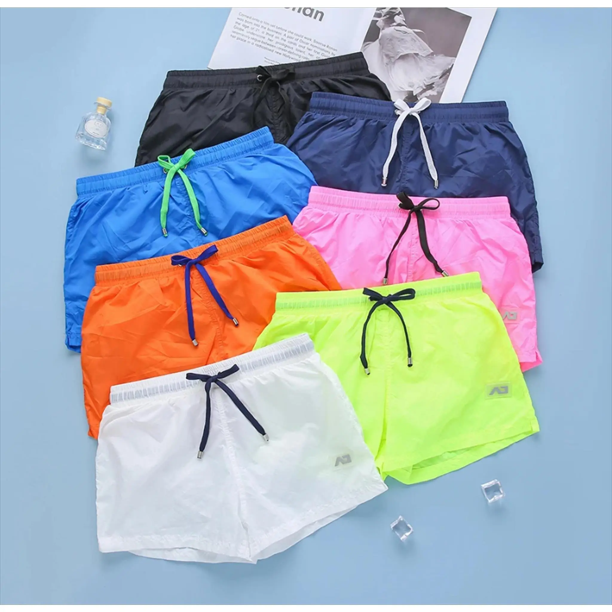 Celana pendek hotpants pria Nilon parasut