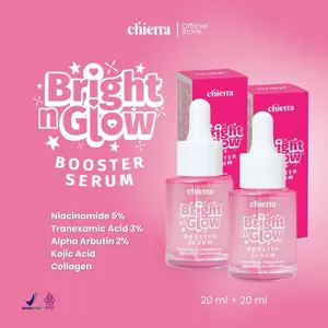 [Twin Pack] Varian 1Pcs & 2 Pcs Chiera Bright n Glow Booster Serum 20 ml dengan Niacinamide 5%