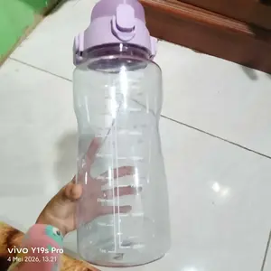 BOTOL MINUM VIRAL 2 LITER BENING 2000 ML GRATIS STICKER BOTOL KEKINIAN RANDOM Bottles Kitchenware Water