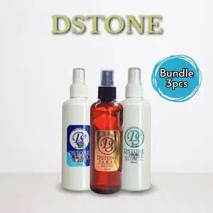 Dstone  Deospray Paket Bundling 3pcs Natural Deodorant Spray Tawas Jumbo Kemasan 250ml Non Alkohol Tawas Alami Buat Atasi Bau Ketiak Bebas Bahan Kimia