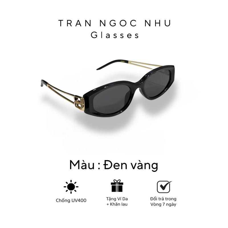  Mắt kính MÀU ĐEN thời trang dành cho nam nữ 