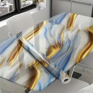 Wallpaper dapur premium - pola marmer tahan air dan karat, berperekat, desain granit modern, dekorasi rumah.