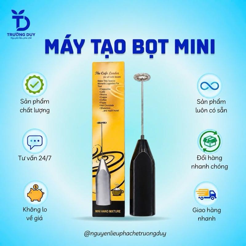 Máy tạo bọt Cafe, đánh trứng mini chạy pin