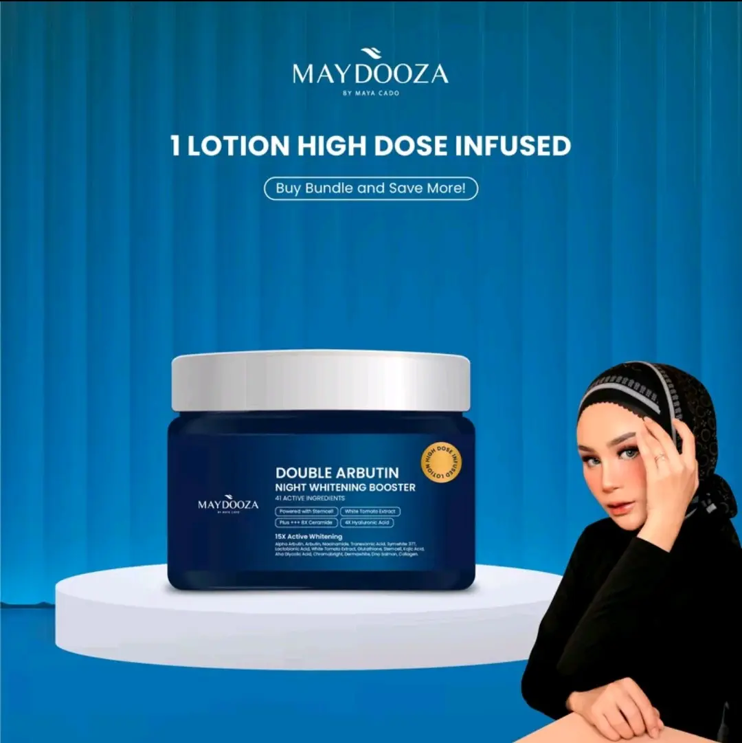 Maydooza Body Lotion Infused 15x Active Whitening + 41x Active Ingredient High Dose Infused Lotion Mencerahkan