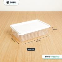 Gambar SORU - Kontainer Makanan Kulkas Kedap Udara Penyimpanan Serbaguna - Food Storage Organizer Container - 650 ml dari Soru Indonesia Kota Bandung 4 Tokopedia