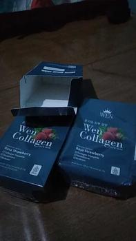 Product Review of 3 BOX WEN COLLAGEN STRAWBERRY BPOM from K**i 0