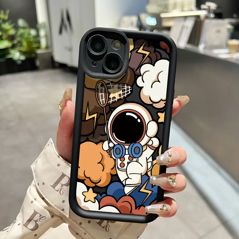 Casing Hp Untuk OPPO A7 OPPO A5s OPPO A12 OPPO A12S A11k Case HP Pola astronot kartun yang lucu Casing pelindung Softcase Kasing Kesing Silikon lunak baru cesing 6