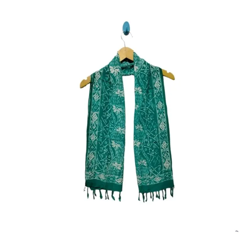 SYAL BATIK CAP PREMIUM RUMBAI-SCARF LEHER 8