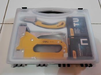 Product Review of Deli Staple Gun Sets 5 Pcs 3 In 1 / Stapler Staples Tembak EDL238105 stationery from A**a 0