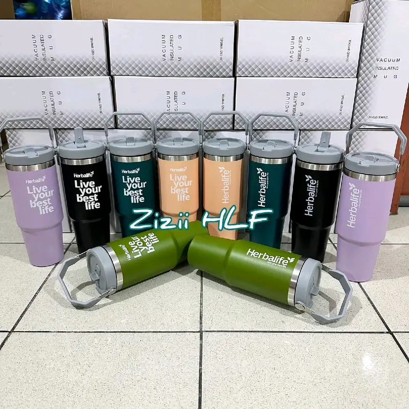Tumbler HLF stainless premium 900 ml dengan sedotan 7