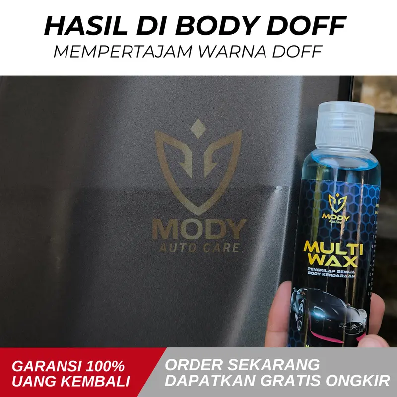 MODY Paket Hemat Penghitam Pengkilap Penghilang Baret Body Motor Mobil Dasboar Helm Kasar Permanent 2
