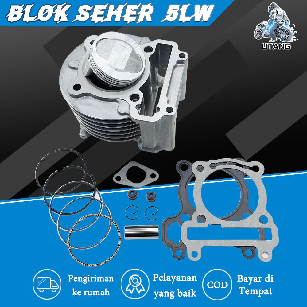 BLOK SEHER 1 SET 58.5mm MIO KARBU / MIO SPORTY / MIO SMILE / MIO SOUL KARBU / NOUVO / 58.5mm BLOCK PISTON ASSY CYLINDER / CILINDER