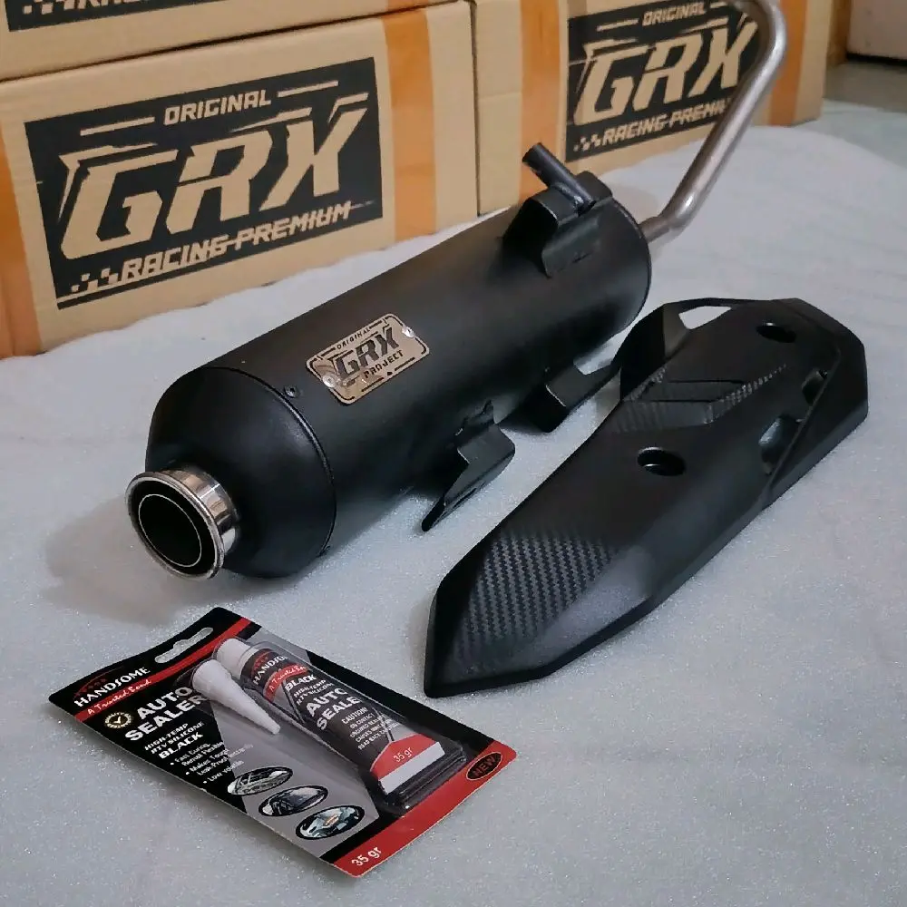 FULL SETT PNP KNALPOT GRX PROJECT Tebal 1,2 mm, PREMIUM Pipa 26 & 28 Beat Vario Mio Aerox DLL Motorcycle