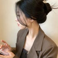 Gambar EAR PARTNER-925 Jarum Perak Anting-anting Moebius lingkaran besar untuk wanita, desain eksklusif yang elegan, Anting Hoop Perak Retro Kualitas Tinggi - Original Gaya Korea Elegan | Gratis COD - Keperakan Kecil dari EAR PARTNER Kota Administrasi Jakarta Utara 4 Tokopedia