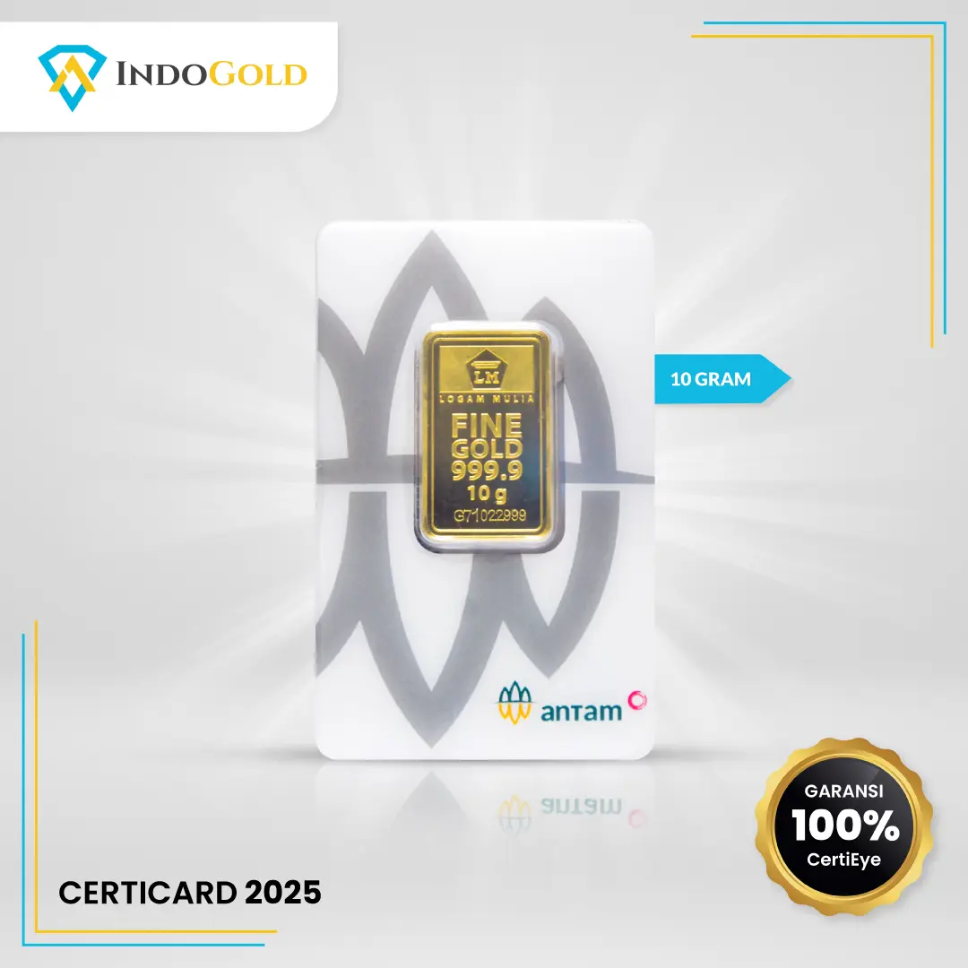 Logam Mulia Antam 10 Gram Sertifikat Press