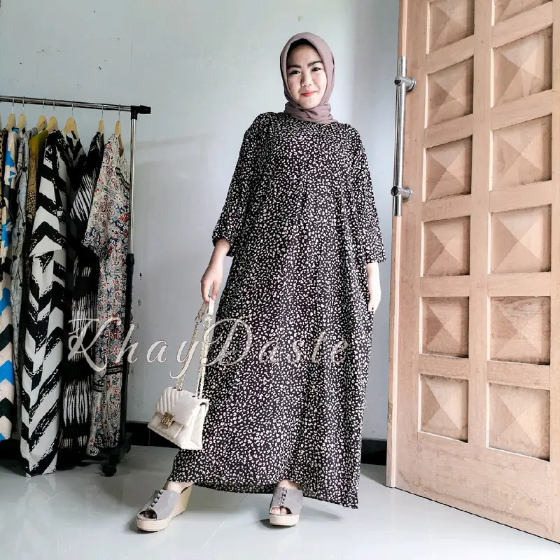 Daster Kekinian Rayon Premium Busui Friendly Ld 120 Pj 125 Murah Motif cantik 6