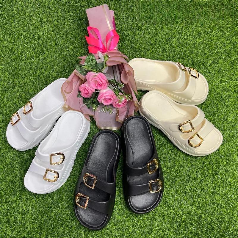 Product Introduction of TEFANSY Sandal Wanita Kekinian Tinggi Sandal Fuji Wanita Wedges Korea Strap Dua Sandal Jelly Wanita 36-41 Kasual 23