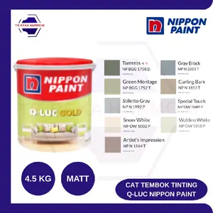CAT TEMBOK INTERIOR QLUC GOLD 4.5 KG NIPPON PAINT