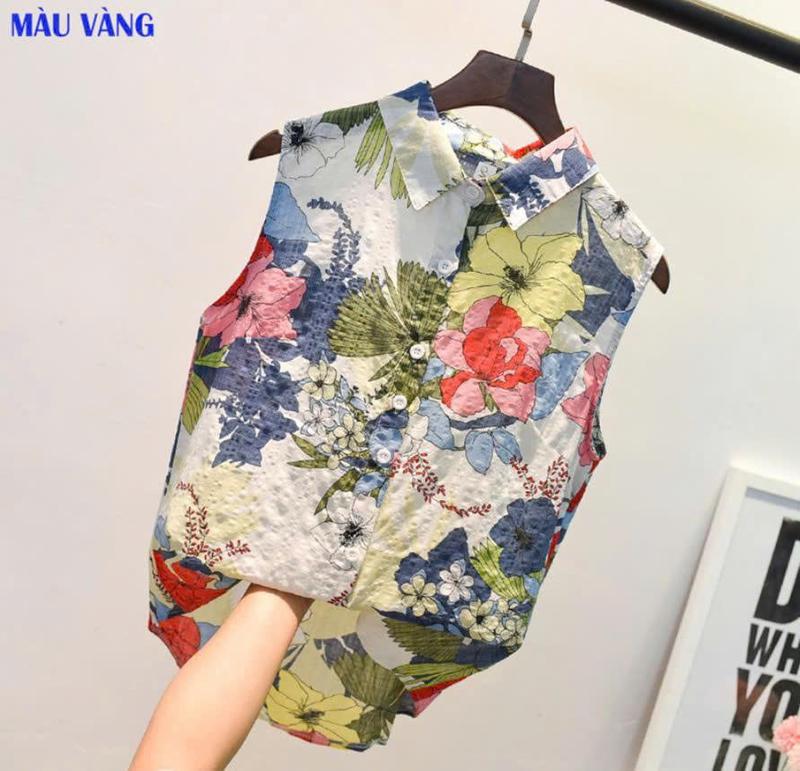 Áo Kiểu Nữ Mùa Hè Chất Đũi Mềm Mát Lịch Thiệp Women Top Sơ Mi Shirt sơ minu