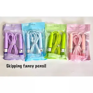 Tali Skipping - Jump Rope Fancy Pensil - Skipping Lompa Tali PVC 3M Fleksibel Dan Elastis Murah Warna