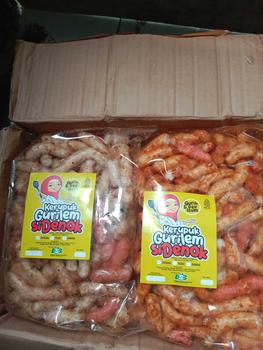 Product Review of Paket Gurilem & Kerupuk Mangkok Pedas isi 500 gram Food Snacks from k**n 0