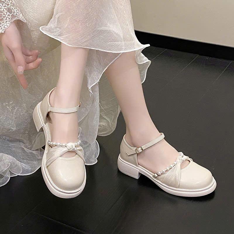 [ D137 - Chuẩn size ] Giày búp bê nơ hở gót xinh dễ phối đồ diện hè phong cách hàn quốc Sandal nữ 2025