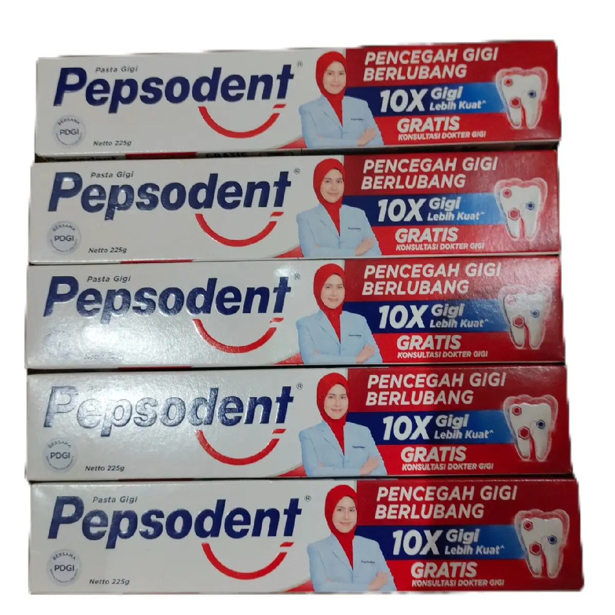 Pepsodent pasta gigi 225gr pencegah gigi berlubang Memutihkan