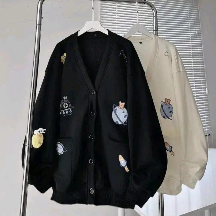CARDIGAN PLANET SPACE ASTRO KARDIGAN LUCU