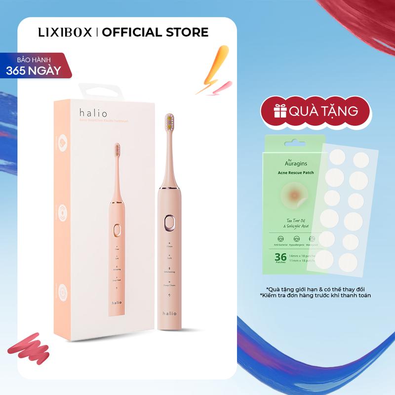 Bàn Chải Đánh Răng Điện Halio Sonic SmartClean/SonicLite Với Công Nghệ Sóng Âm Sonic tần số cao Lixibox