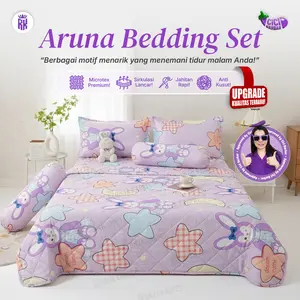 [ CICIBARBAR ] Sprei Set Selimut Sarung Bantal Guling / Selimut & Seprei Lengkap Halus Lembut Anti Bakteri Tahan Luntur