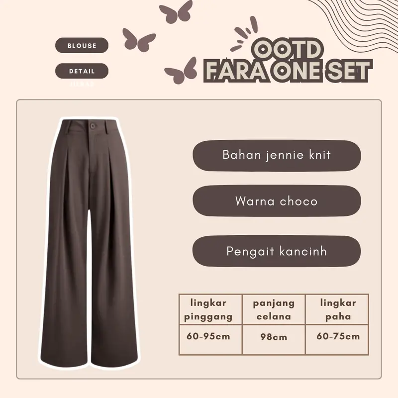 OOTD Hijab Style One Set 3 in 1 ( Blouse + Celana + Pashmina ) Setelan Wanita Kekinian - LS104 Baju Remaja Katun 4