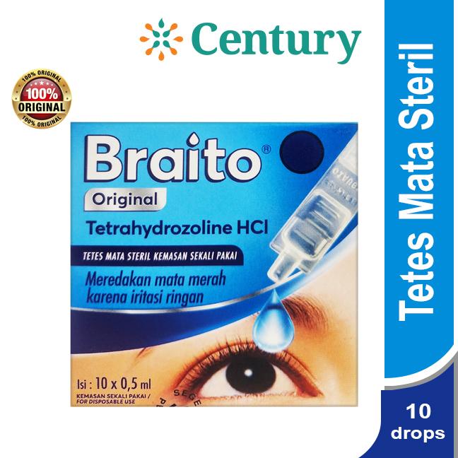 Gambar Braito Original Tetes Mata Steril Disposable 10 @0,5ML/Obat Tetes Mata dari Century Healthcare Express Kota Administrasi Jakarta Pusat Tokopedia