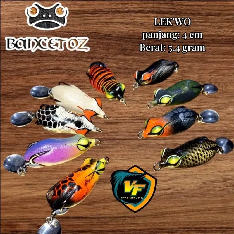 Bancetoz lekwo softfrog + lure + soft frog + casting + umpan pancing + casting gabus + umpan gabus + umpan toman + casting toman